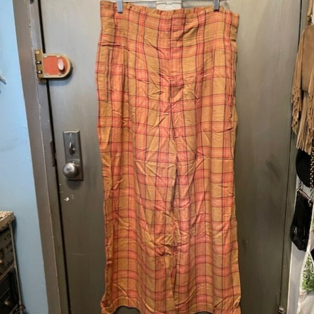 Maeve Albane Retro Plaid Wide Leg Pants - Picture 5 of 16